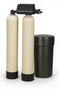 Ablandador  gemelo  de  agua  con  Válvula  Fleck  9100